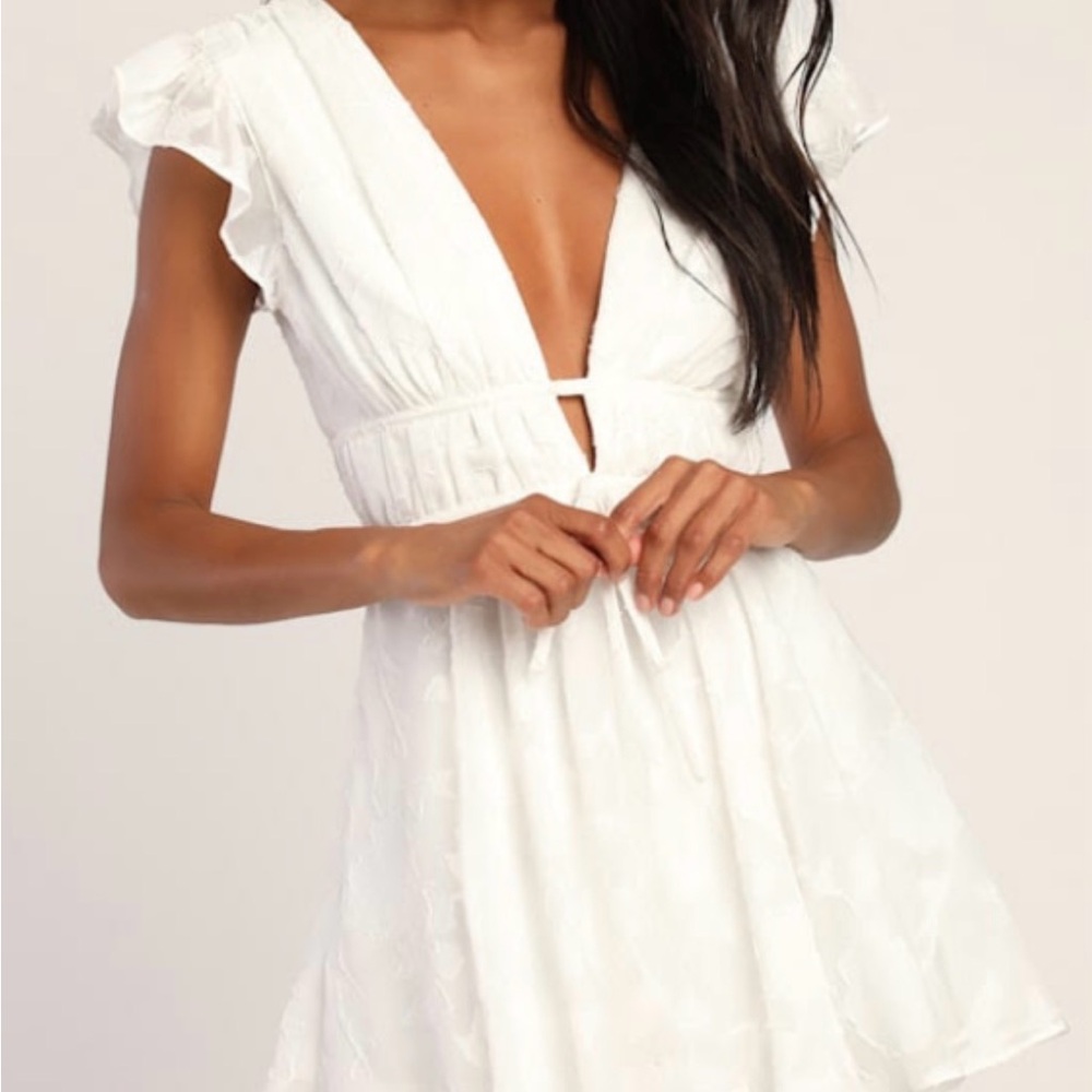 Lulu's White Elegant Romper